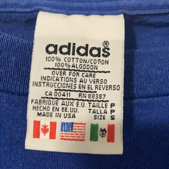 Vintage Adidas T Shirt Made in USA Size S - Picture 4 of 4